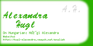 alexandra hugl business card